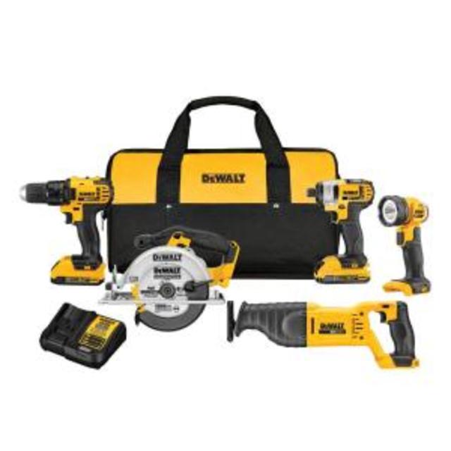 2nd choice gift DEWALT five peice power tool set