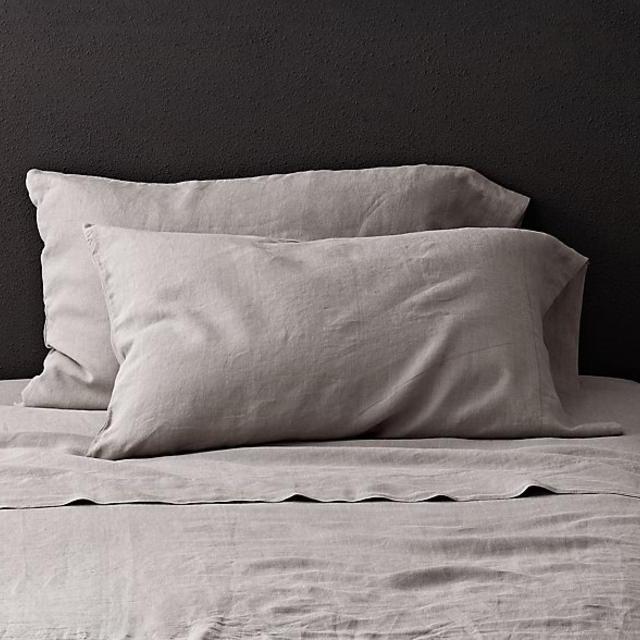 Stonewashed Belgian Linen Pillowcases (Set of 2) White