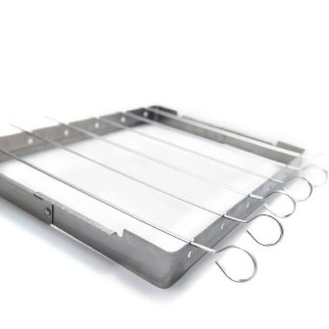 GrillPro 41338 Stainless Steel Shish Kebab Set