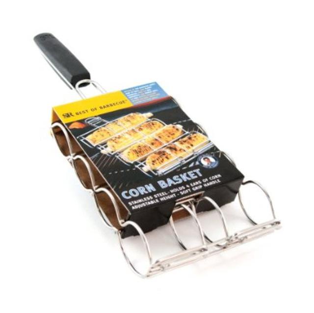 Steven Raichlen Best of Barbecue Stainless Adjustable Corn Grilling Basket - SR8166