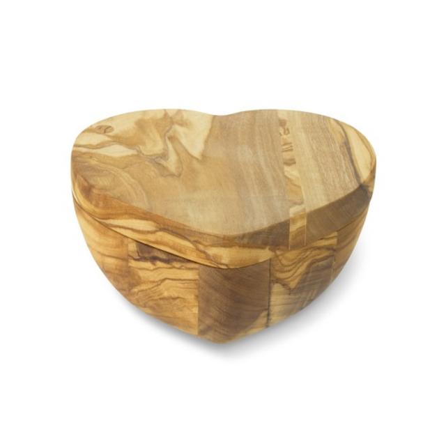 Olivewood Heart Salt Keeper