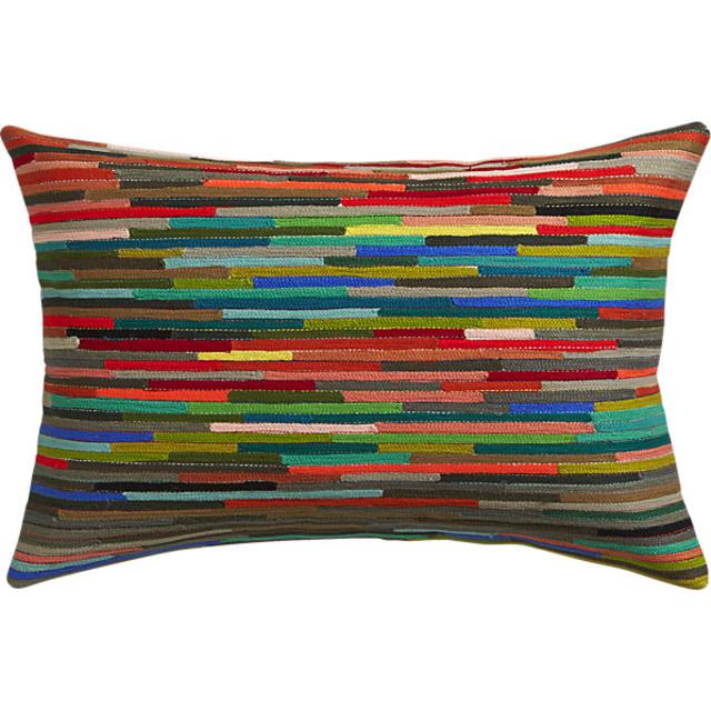 rapid transit embroidered 18"x12" pillow