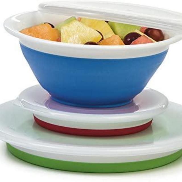 Collapsible Prep/Storage Bowls with Lids - Set of 3