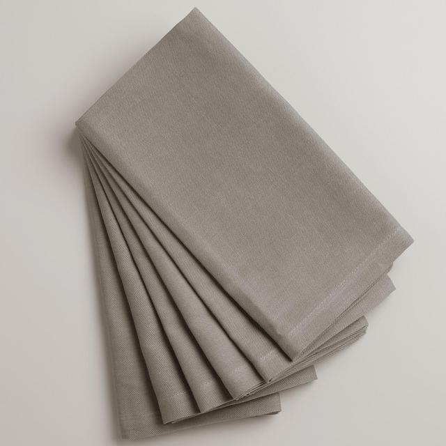 Frost Gray Buffet Napkins, Set of 6