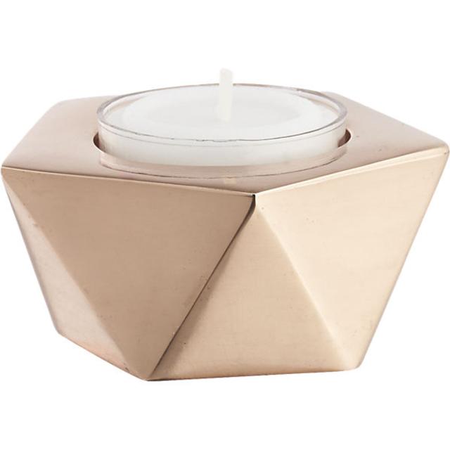gami rose gold candle holder