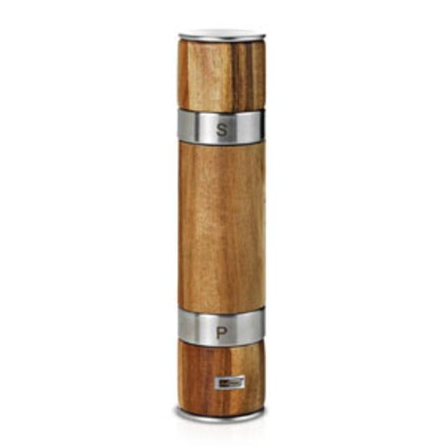 AdHoc Acacia & Stainless Steel Duo Salt & Pepper Mill