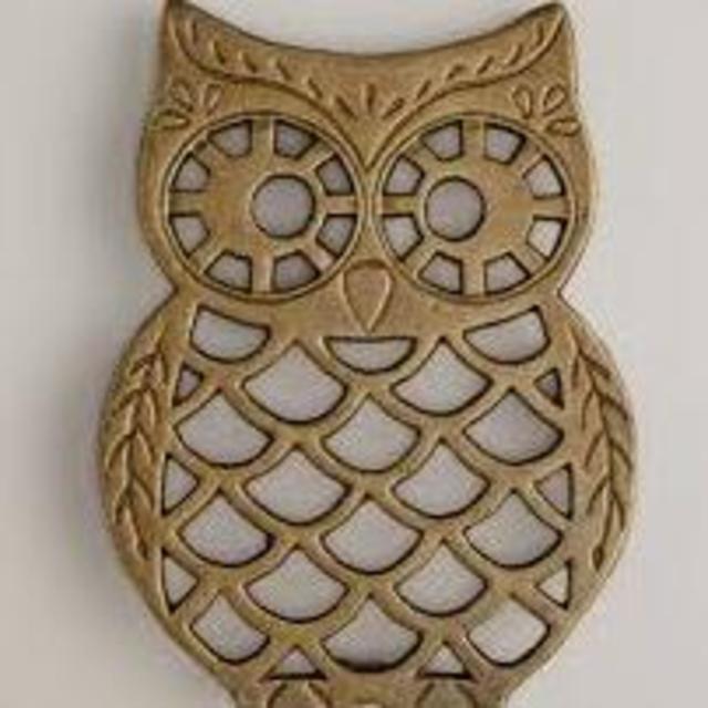Cast Iron Owl Trivet