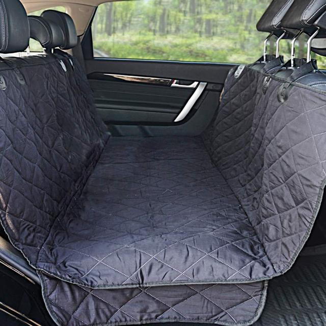WINNER OUTFITTERS Dog Car Seat Covers, Dog Seat Cover Pet Seat Cover for Cars, Trucks, and Suv - Black, 100% WaterProof, Hammock Convertible