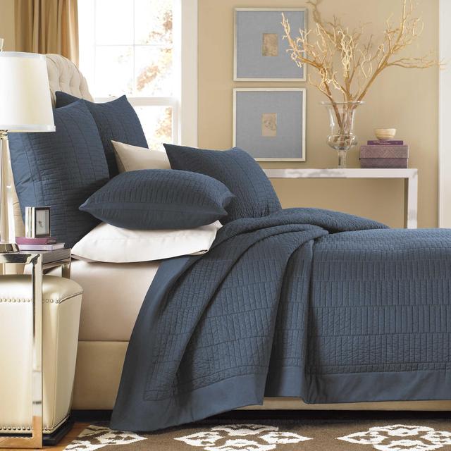 Real Simple® Dune King Reversible Coverlet in Ink
