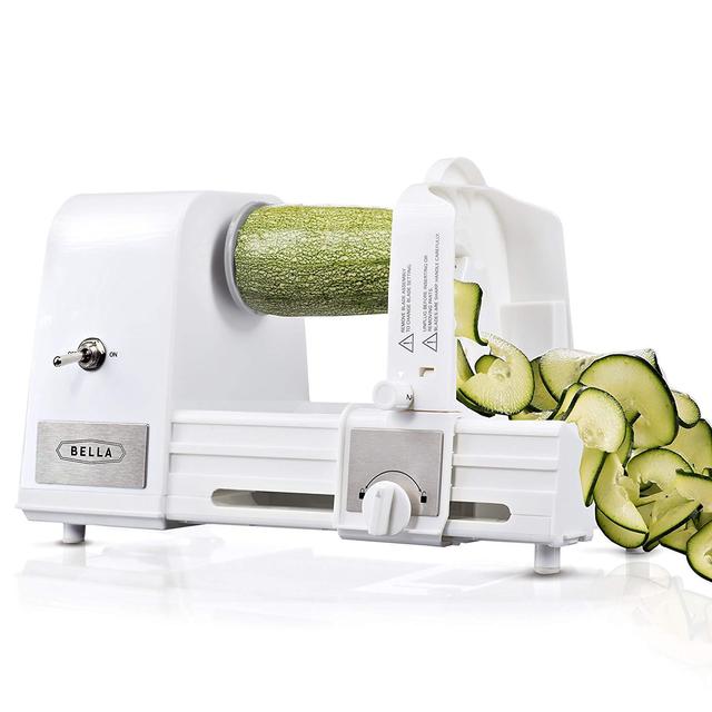 BELLA 14641 4-in-1 Electric Spiralizer with Recipe Book, White