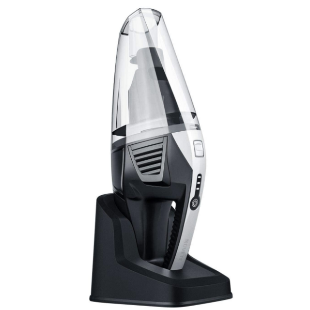 NOVETE Handheld Vacuum Cleaner, Hand Vacuum Cordless with Detachable Battery (Replaceable), 7.5kPa Suction, Exquisite Matte Black Coating, Rechargeable 14.8V Li-ion Battery, Wet Dry Use for Home & Car