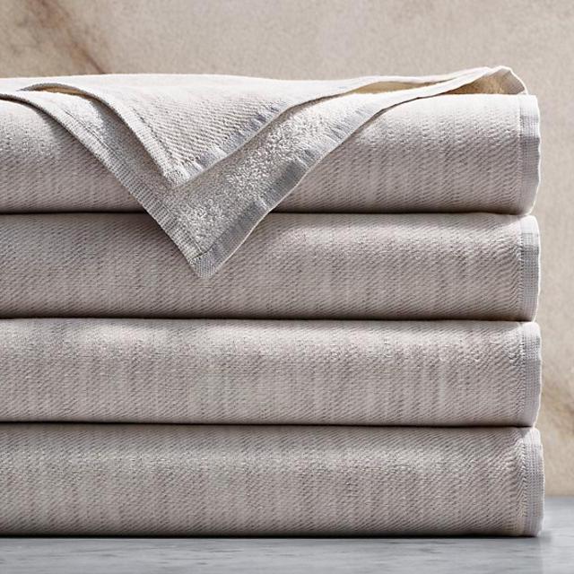 Heathered Cotton-Linen Bath Sheet - Natural