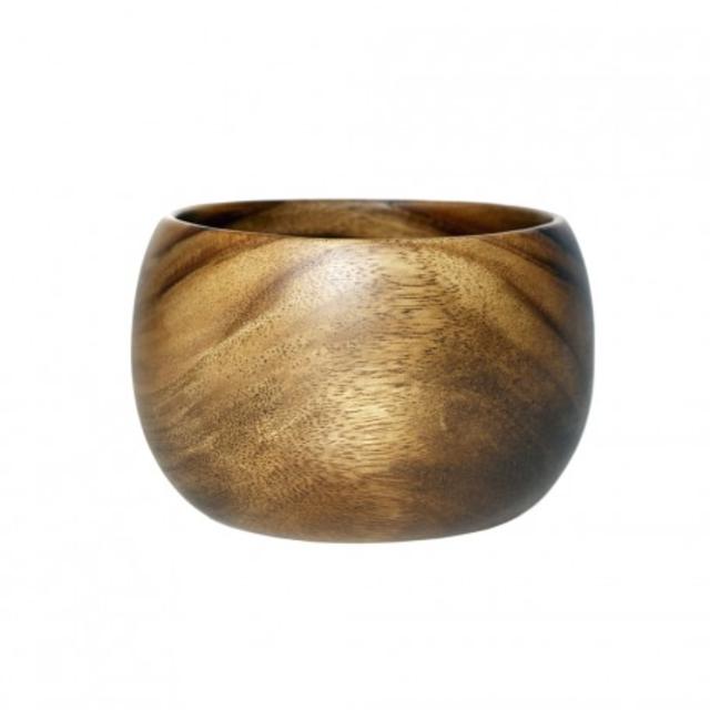 Wood Calabash Salad Bowl 10" x 5"