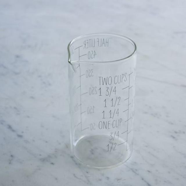 Labeled Kitchen Glass Beaker