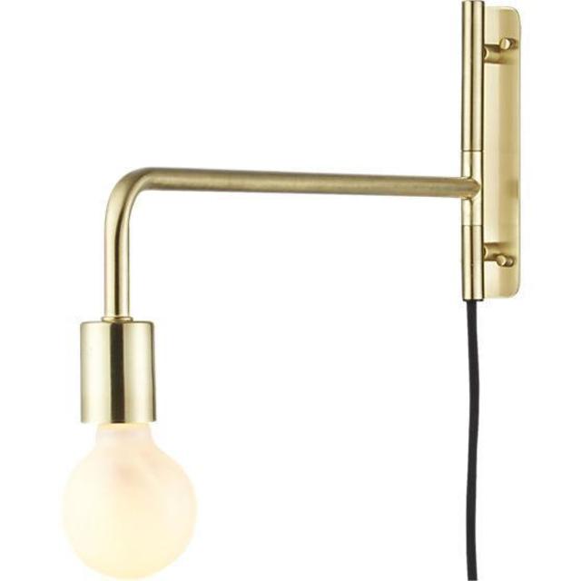swing arm brass wall sconce