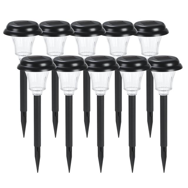 EZSolar 10-Path Light Black LED Path Light Kit
