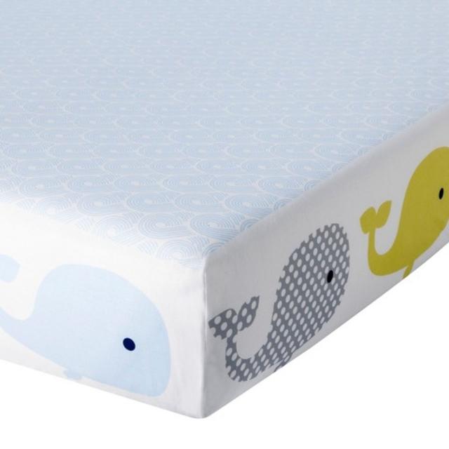 Circo™ Duo-Print Fitted Crib Sheet - Whales 'n Waves