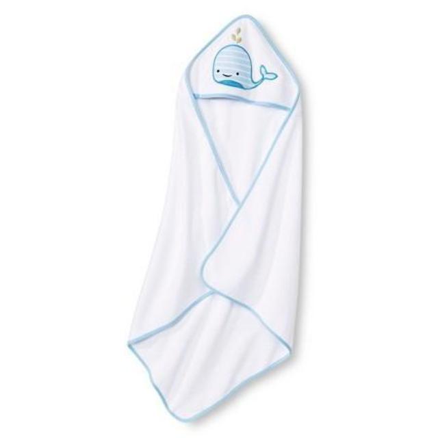 Baby Whale Hooded Bath Towel- Blue OSFM- Circo™ : Target