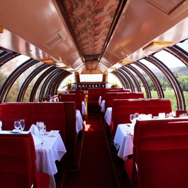 Wine Train Dinner in Napa (Pedro's dream)