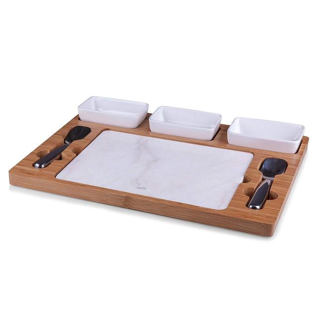TOSCANA - a Picnic Time Brand Parlor Ice Cream Mixing/Serving Set