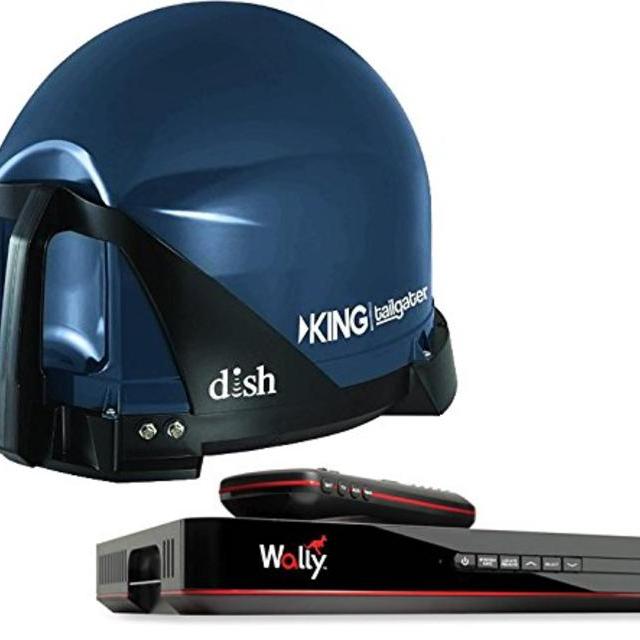 KING VQ4550 Tailgater Bundle - Portable Satellite TV Antenna and DISH Wally HD Receiver