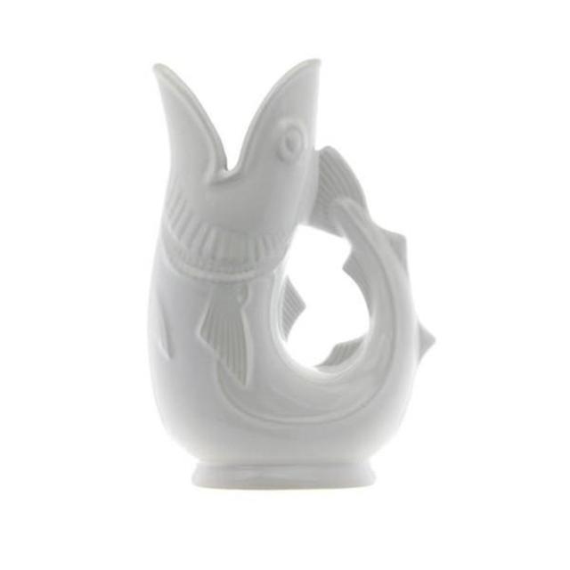 The Original Gurgling Cod Pitcher by Shreve, Crump & Low - white