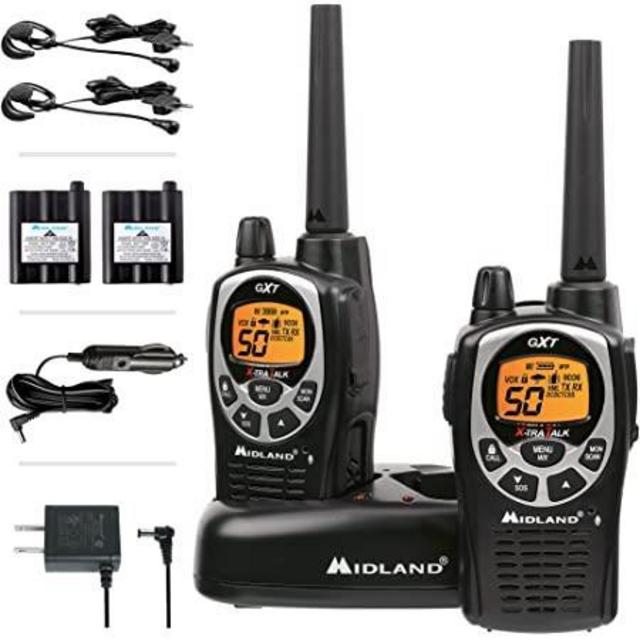 Midland 50 Channel Waterproof Long Range Walkie Talkie (2 Pack)