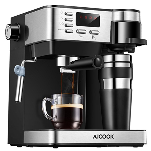 Aicook Espresso and Coffee Machine, 3 in 1 Combination
