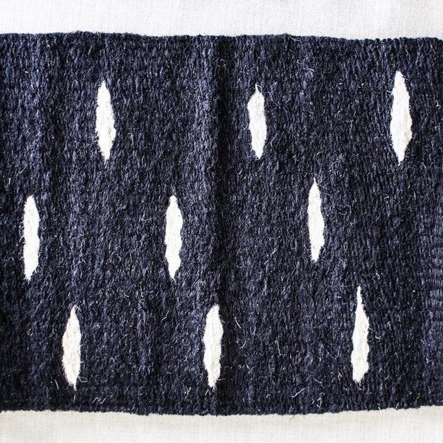 Spotted Door Mat: Black