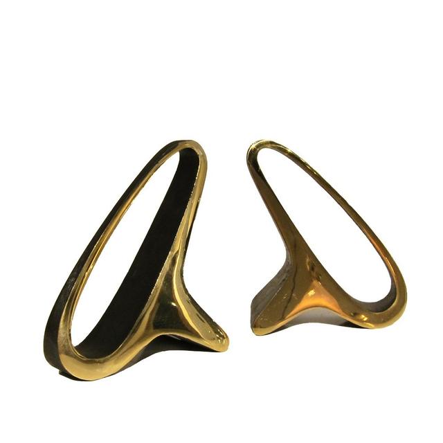 Carl Aubock Brass Bookends, Set of 2