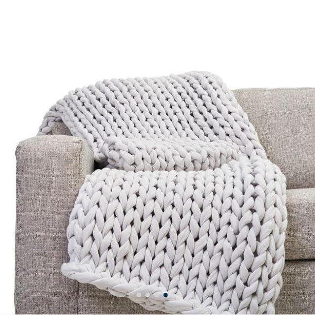 Bearaby 20lb Cotton Napper Weighted Blanket in Moonstone Grey