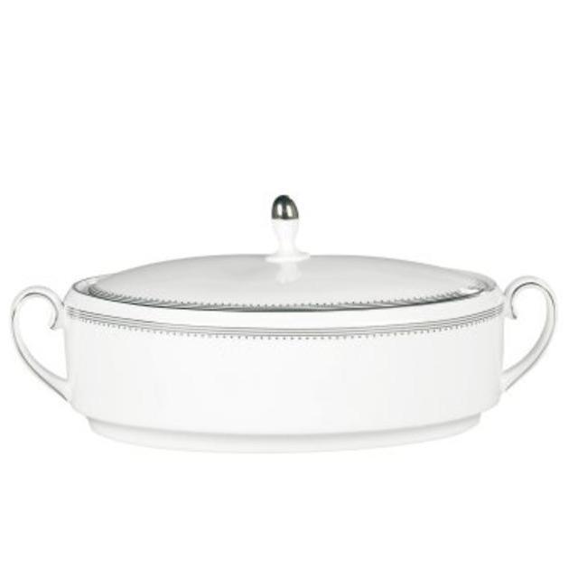 1.5 Quart Covered Vegetable - Vera Wang by Wedgwood Grosgrain