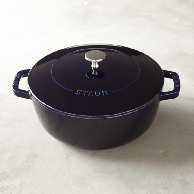 Staub Cast-Iron Essential Oven, 4-Qt., Sapphire Blue
