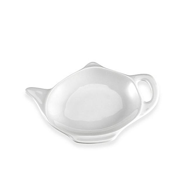 Everyday White® Rim Teapot Tea Caddy