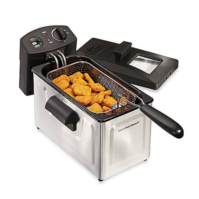 Hamilton Beach® Professional-Style 12-Cup Stainless Steel Deep Fryer