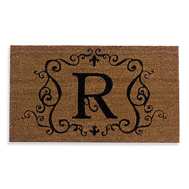 Monogram Letter "R" Door Mat Insert