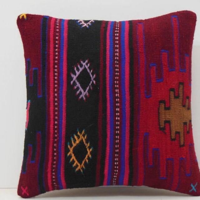 floor cushion cover 18x18 wholesale throw pillow kilim pillow floor pillow DECOLIC kilim throw pillow 45x45 sofa throw pillow colorful 15974