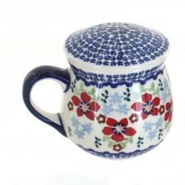 Red Poppy Salt & Pepper Shakers with Handles
