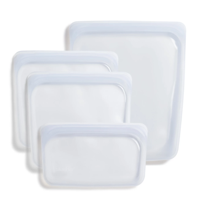reusable silicone bag multi-pack - Clear