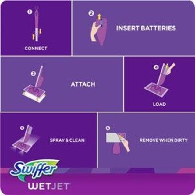 Swiffer Wetjet Floor Mop Starter Kit (Packaging May Vary)