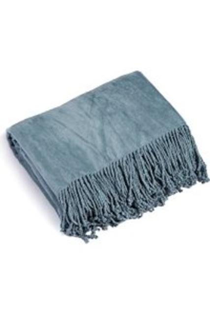 Fishers Finery Ultra Plush Throw, Micro Velvet Fleece for Comfort and Warmth - Blue