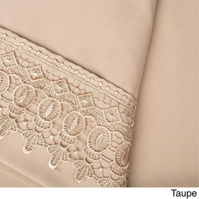 Vintage Crochet Lace Hem Extra Deep Pocket Sheet