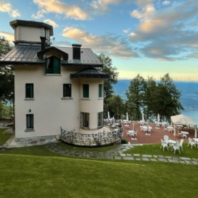 Dinner at Villa Pizzini on top of Mont Mottarone