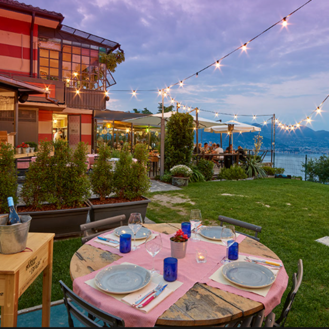 Dinner at La Rampolina in Stresa