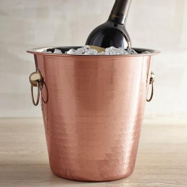 Copper & Metal Collection																																		Hammered Wine Chiller