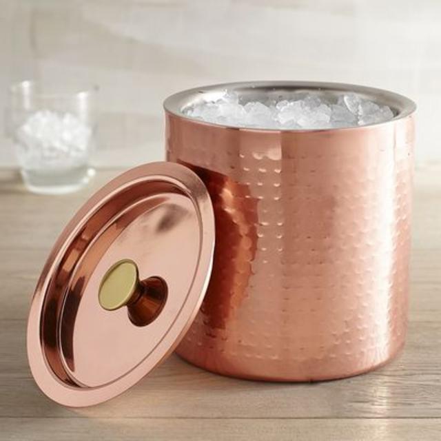 Copper & Metal Collection																																		Hammered Ice Bucket
