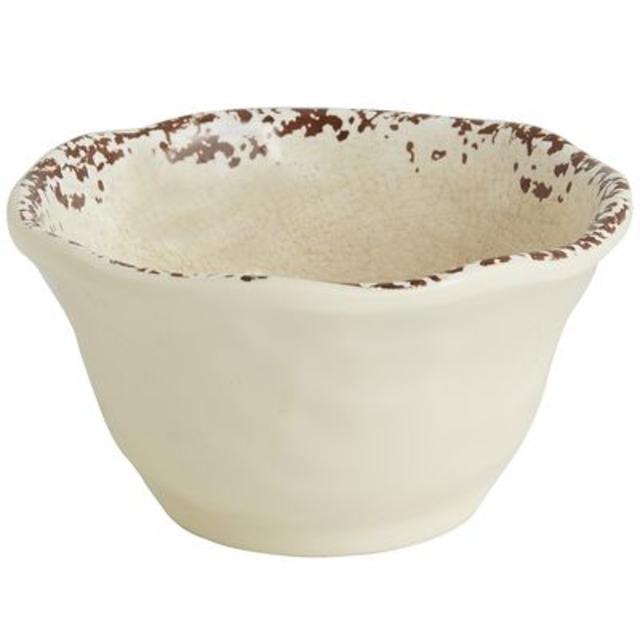 Carmelo Collection																																		Sand Melamine Dip Bowl