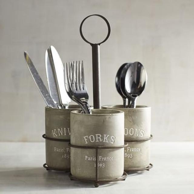 Concrete Utensil Caddy