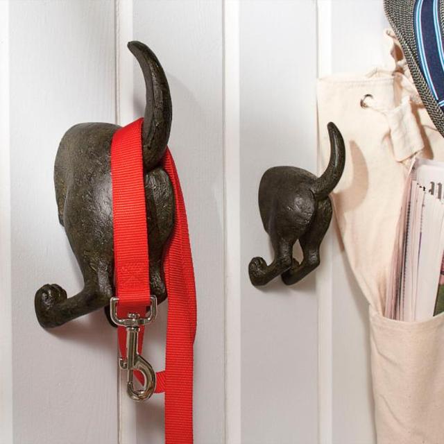 Dog Tail Hooks, Set of Two