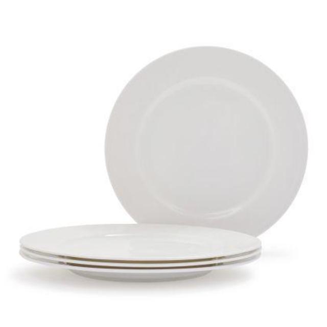 Gourmet Essentials Classic Dinner Plates, Set of 4